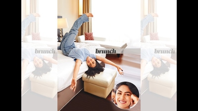 Mrunal poses in bed exclusively for this HT Brunch column; Location courtesy: Courtyard by Marriott, Mumbai (Vickky Idnaani) Mrunal poses in bed exclusively for this HT Brunch column; Location courtesy: Courtyard by Marriott, Mumbai (Vickky Idnaani)