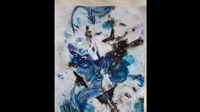 The image shows a glimpse of the painting. (Instagram/@thisartperson) The image shows a glimpse of the painting. (Instagram/@thisartperson)