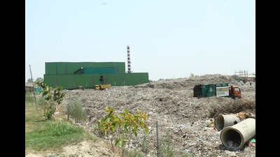 The solid waste management plant in Bathinda. The solid waste management plant in Bathinda.