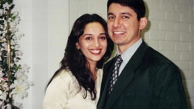 Madhuri Dixit poses with Dr Shriram Nene, in a picture from 1999.