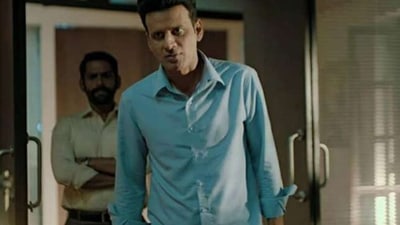 Manoj Bajpayee in a still from The Family Man. Manoj Bajpayee in a still from The Family Man.