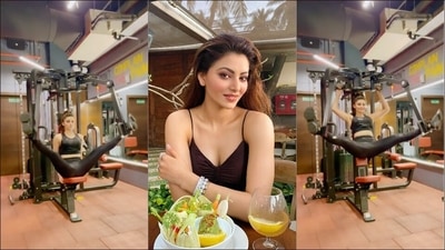 Urvashi Rautela’s leg exercises on cable machine adds oomph factor to gym workout (Instagram/urvashirautela)