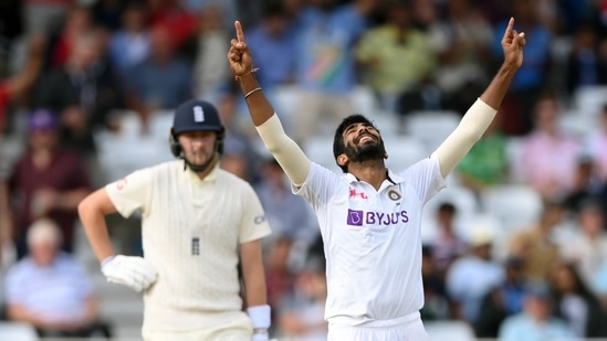 India pacer Jasprit Bumrah celebrates his five-wicket haul during the 4th day of the first Test match between England and India, at Trent Bridge in Nottingham. (ANI Photo) India pacer Jasprit Bumrah celebrates his five-wicket haul during the 4th day of the first Test match between England and India, at Trent Bridge in Nottingham. (ANI Photo)