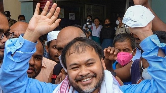 File photo of activist and Assam MLA Akhil Gogoi. (PTI)
