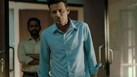 Manoj Bajpayee in a still from The Family Man. Manoj Bajpayee in a still from The Family Man.