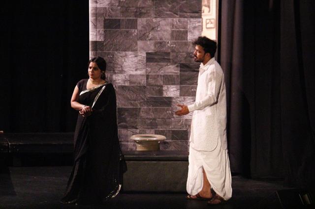 A still from Marathi play “Amar Photo Studio”. (HT)