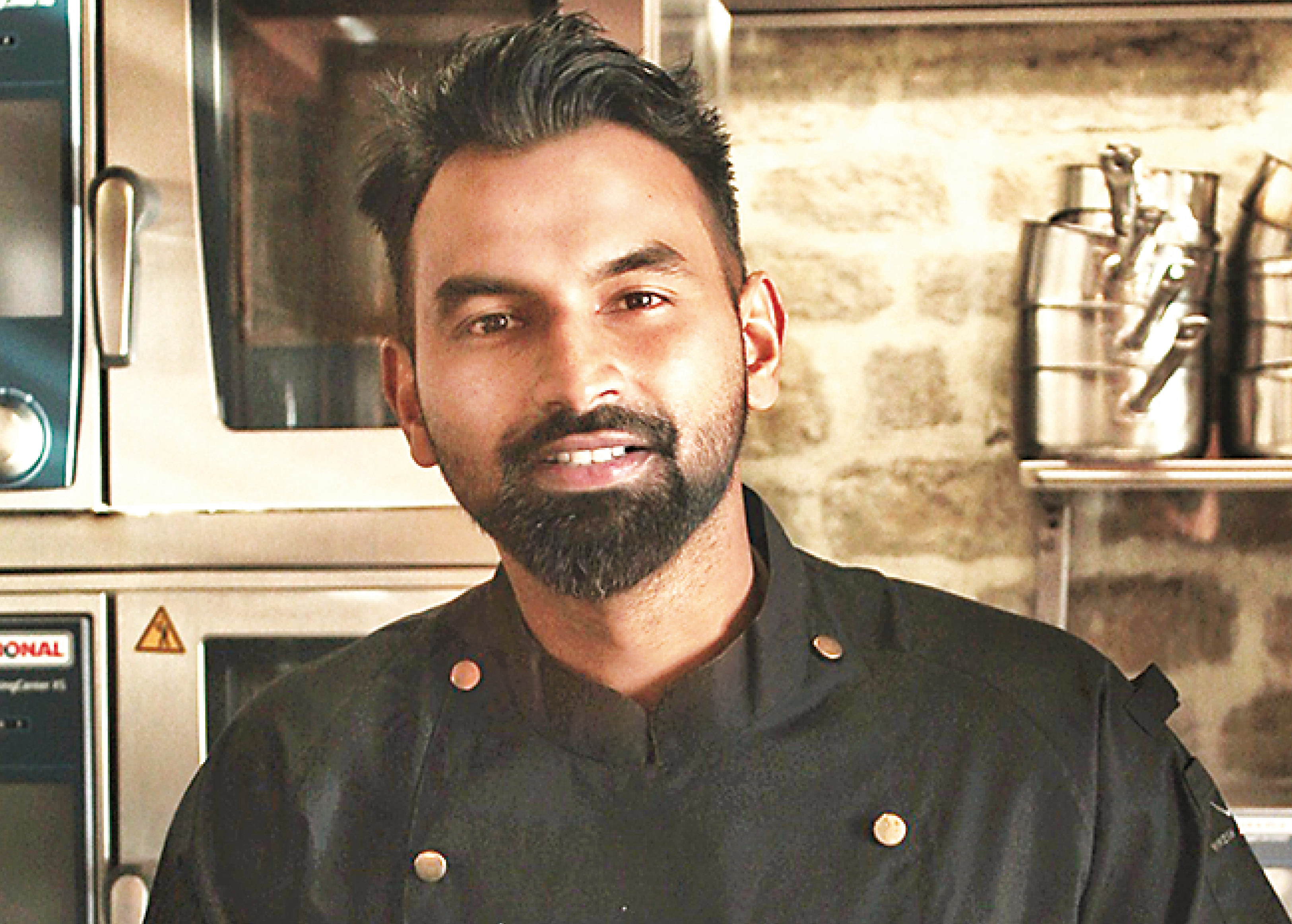 Chef Vinesh Johny explains the easier way of making a molten chocolate cake is by using ganache