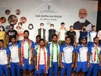India lays out red carpet for Olympic heroes; felicitated in grand ceremony by government(TWITTER/ANURAG THAKUR) India lays out red carpet for Olympic heroes; felicitated in grand ceremony by government(TWITTER/ANURAG THAKUR)