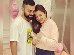 Virat Kohli and Anushka Sharma with their daughter Vamika. Virat Kohli and Anushka Sharma with their daughter Vamika.