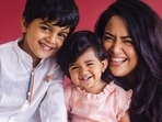 Sameera Reddy shares quirky Monday motivation video feat her kids, workout was never this fun(Instagram/@reddysameera) Sameera Reddy shares quirky Monday motivation video feat her kids, workout was never this fun(Instagram/@reddysameera)