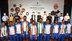 India lays out red carpet for Olympic heroes; felicitated in grand ceremony by government(TWITTER/ANURAG THAKUR) India lays out red carpet for Olympic heroes; felicitated in grand ceremony by government(TWITTER/ANURAG THAKUR)