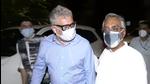 TMC leader Derek O’Brien arrives at Congress leader Kapil Sibal’s residence on Monday. (ANI) TMC leader Derek O’Brien arrives at Congress leader Kapil Sibal’s residence on Monday. (ANI)