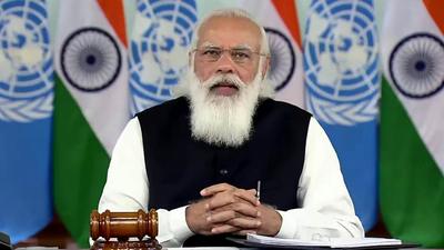 Prime Minister Narendra Modi speaks at the UNSC debate on 'Enhancing Maritime Security: A Case For International Cooperation', in New Delhi on Monday. (ANI) Prime Minister Narendra Modi speaks at the UNSC debate on 'Enhancing Maritime Security: A Case For International Cooperation', in New Delhi on Monday. (ANI)