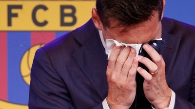 Lionel Messi during the press conference REUTERS/Albert Gea (REUTERS)