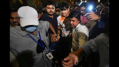 Tokyo Olympics gold medallist Neeraj Chopra’s mother Saroj Bala said she cannot explain the happiness of meeting her son after the historic win. (PTI)