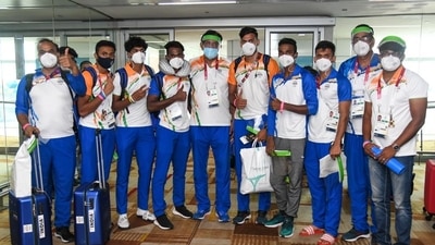 Indian contingent return from Tokyo. (SAI Media/ Twitter)