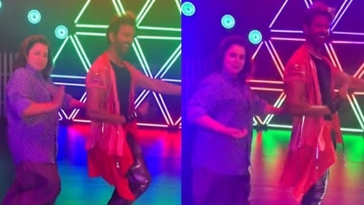 Hrithik Roshan and Farah Khan dance on Ek Pal Ka Jeena.