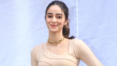 Ananya Panday smiling for the cameras. Ananya Panday smiling for the cameras.