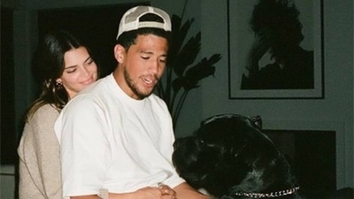 Kendall Jenner celebrates her boyfriend Devin Booker's Olympics gold medal win