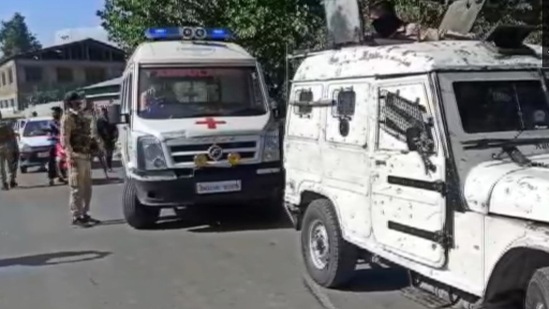 Security forces at the spot. (ANI image)