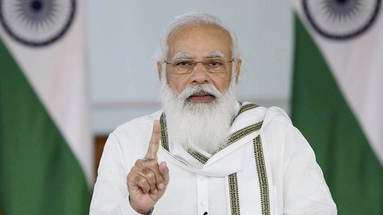 PM Modi was chairing the debate virtually in view of the Covid-19 pandemic.(PTI Photo)