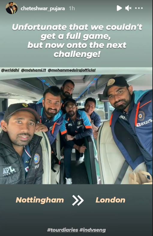 Team India leave for London (Cheteshwar Pujara / Instagram)