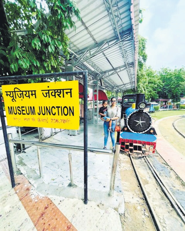 Gul Panag took a joy ride with her son Nihal, on her recent visit to the National Rail Museum in Delhi. (Photo: Gulpanag/Instagram) Gul Panag took a joy ride with her son Nihal, on her recent visit to the National Rail Museum in Delhi. (Photo: Gulpanag/Instagram)