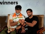 Javelin thrower Neeraj Chopra (L) and wrestler Ravi Dahiya (R) Javelin thrower Neeraj Chopra (L) and wrestler Ravi Dahiya (R)