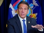 New York Gov. Andrew Cuomo speaks during a news conference in New York.