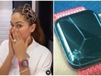 Mira Rajput wore a broken smartwatch in her latest video. Mira Rajput wore a broken smartwatch in her latest video.