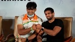 Javelin thrower Neeraj Chopra (L) and wrestler Ravi Dahiya (R) Javelin thrower Neeraj Chopra (L) and wrestler Ravi Dahiya (R)