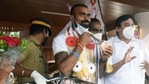 Tokyo Olympics Bronze medalist hockey player PR Sreejesh during his felicitation ceremony at Kochi International Airport in Kochi on Tuesday. Tokyo Olympics Bronze medalist hockey player PR Sreejesh during his felicitation ceremony at Kochi International Airport in Kochi on Tuesday.