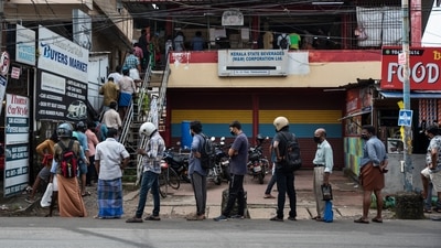 Negative RT-PCR report or vaccine certificate now mandatory for buying liquor from outlets in the state. (AP) Negative RT-PCR report or vaccine certificate now mandatory for buying liquor from outlets in the state. (AP)
