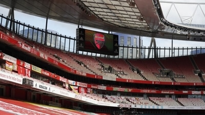 FILE PHOTO: Soccer Football - Premier League - Arsenal v West Bromwich Albion - Emirates Stadium, London, Britain - General view inside the stadium before the match