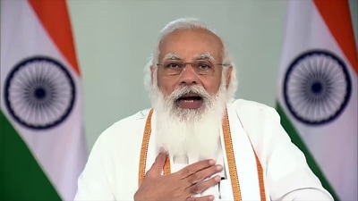 PM Modi's photo on Covid-19 vaccine certificates spreads awareness, health minister said in the Rajya Sabha. PM Modi's photo on Covid-19 vaccine certificates spreads awareness, health minister said in the Rajya Sabha.