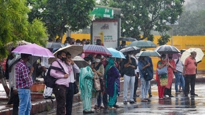 The IMD said that subdued rainfall is very likely over northwest and central India, and most parts of peninsular India, including Gujarat and Maharashtra. (HT File) The IMD said that subdued rainfall is very likely over northwest and central India, and most parts of peninsular India, including Gujarat and Maharashtra. (HT File)