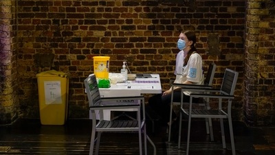 With 23,510 new Covid-19 cases reported on Tuesday, the number of daily infections in the UK has been witnessing a decline. (AP) With 23,510 new Covid-19 cases reported on Tuesday, the number of daily infections in the UK has been witnessing a decline. (AP)