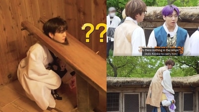 BTS members Jin, Suga and Jungkook in Run BTS episode 146.