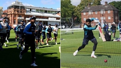 Team India begins training at Lord's (BCCI / Twitter) Team India begins training at Lord's (BCCI / Twitter)