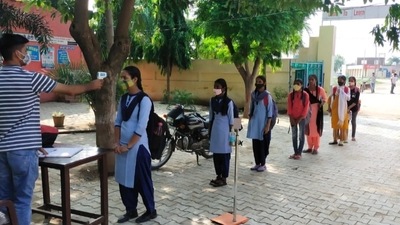 Punjab reopened schools for all classes on August 2. (HT Photo) Punjab reopened schools for all classes on August 2. (HT Photo)