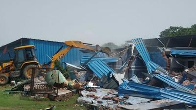 Officials said there are around 120 illegal structures and that all of these will be razed.