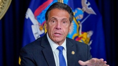 New York Gov. Andrew Cuomo speaks during a news conference in New York. (AP)