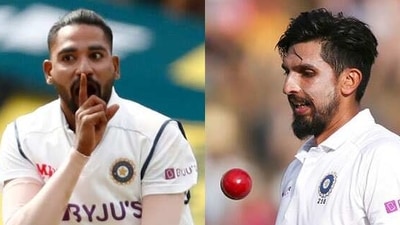 File Photos of Mohammed Siraj (left) and Ishant Sharma. (Getty Images)