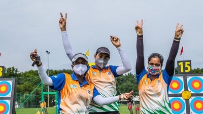 India U-18 compound archers shatter two qualifying world records (TWITTER/WORLD ARCHERY) India U-18 compound archers shatter two qualifying world records (TWITTER/WORLD ARCHERY)