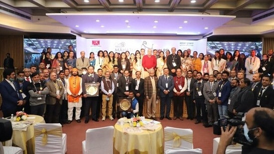 Mahatma Award 2020 recipients with Mahatma Award founder and social entrepreneur Amit Sachdeva