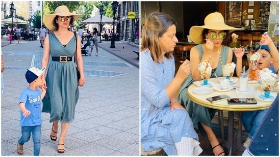 Kangana Ranaut is shooting for Dhaakad in Budapest.