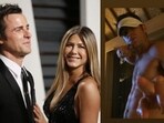 Jennifer Aniston shared pictures of Justin Theroux on his birthday.