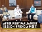 Many senior members of Lok Sabha, including PM Modi and Sonia Gandhi met Speaker Om Birla (ANI) Many senior members of Lok Sabha, including PM Modi and Sonia Gandhi met Speaker Om Birla (ANI)