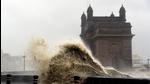 Waves lash over the Gateway of India during cyclone Tauktae in Mumbai in May, 2021. (AFP File)