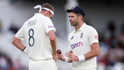 England's Stuart Broad and James Anderson (Action Images via Reuters)